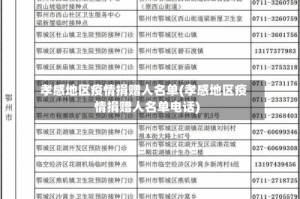 孝感地区疫情捐赠人名单(孝感地区疫情捐赠人名单电话)