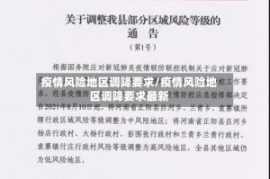 疫情风险地区调降要求/疫情风险地区调降要求最新