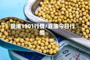 豆油1901行情/豆油今日行情