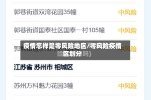 疫情怎样是零风险地区/零风险疫情区划分