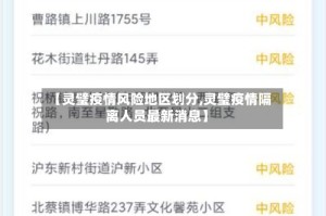 【灵璧疫情风险地区划分,灵璧疫情隔离人员最新消息】