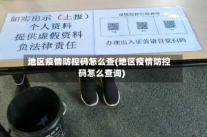 地区疫情防控码怎么查(地区疫情防控码怎么查询)