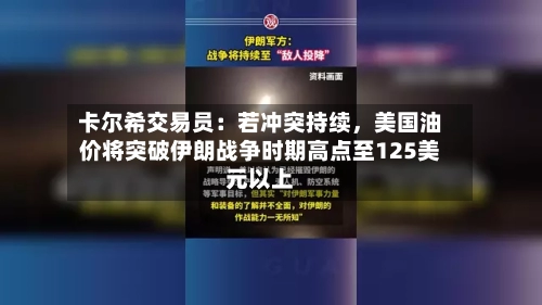 卡尔希交易员：若冲突持续，美国油价将突破伊朗战争时期高点至125美元以上-第3张图片