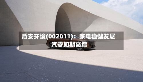 盾安环境(002011)：家电稳健发展 汽零如期高增-第1张图片