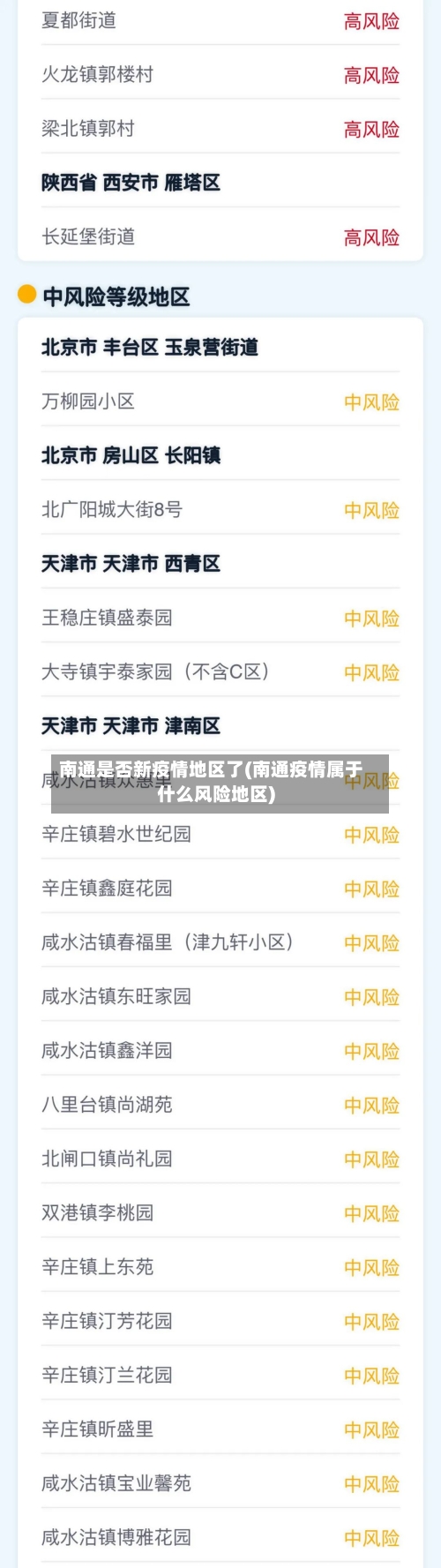 南通是否新疫情地区了(南通疫情属于什么风险地区)-第1张图片