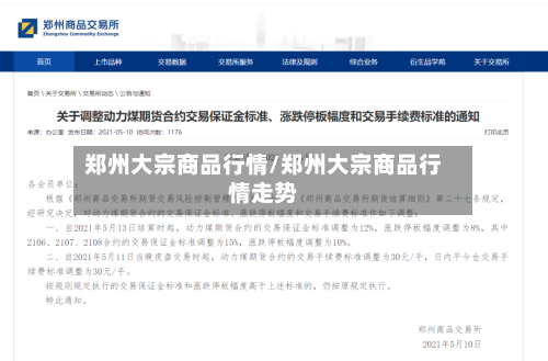 郑州大宗商品行情/郑州大宗商品行情走势-第1张图片