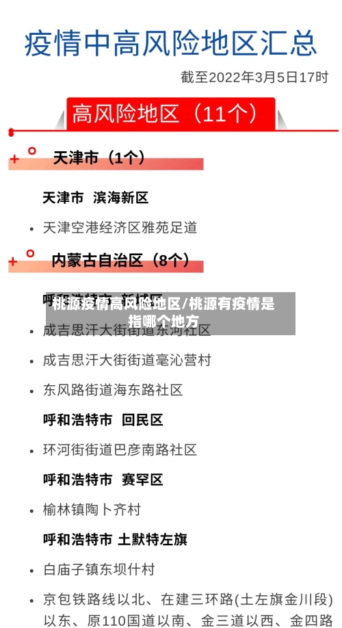 桃源疫情高风险地区/桃源有疫情是指哪个地方-第1张图片
