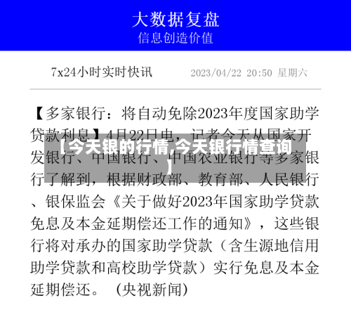 【今天银的行情,今天银行情查询】-第2张图片