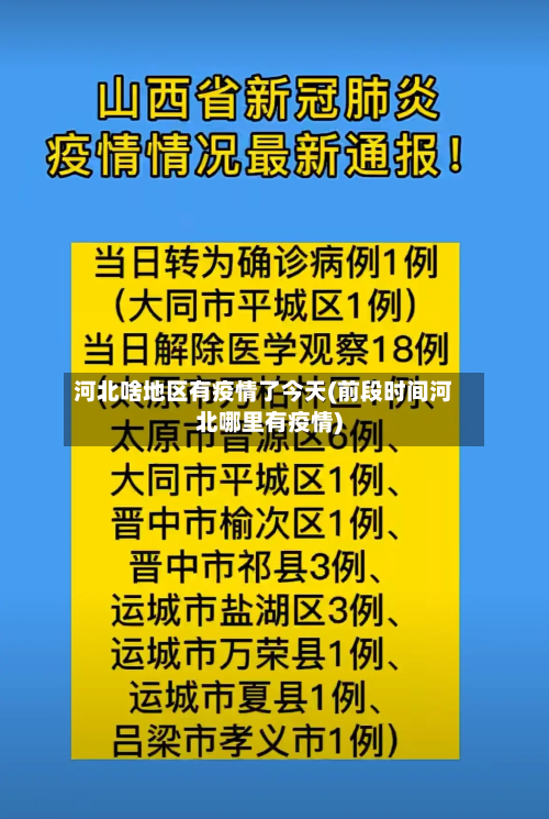 河北啥地区有疫情了今天(前段时间河北哪里有疫情)-第1张图片