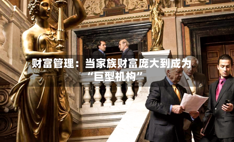 财富管理：当家族财富庞大到成为“巨型机构”-第1张图片