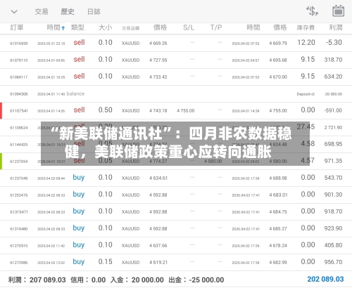 “新美联储通讯社”：四月非农数据稳健，美联储政策重心应转向通胀-第1张图片