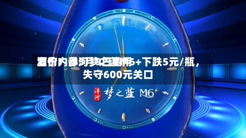 酒价内参5月9日费用发布：洋河梦之蓝M6+下跌5元/瓶	，失守600元关口-第1张图片