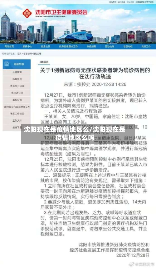 沈阳现在是疫情地区么/沈阳现在是疫情地区么吗-第3张图片