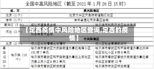 【定西疫情中风险地区查询,定西的疫情】-第3张图片