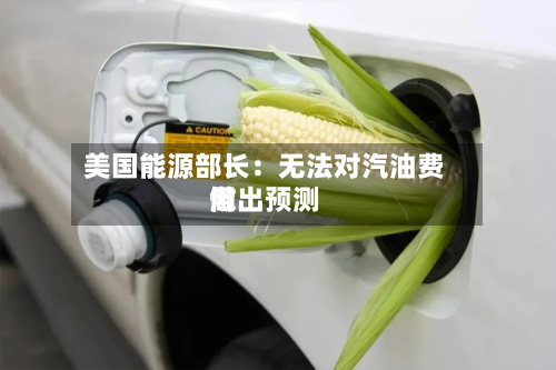 美国能源部长：无法对汽油费用做出预测-第2张图片