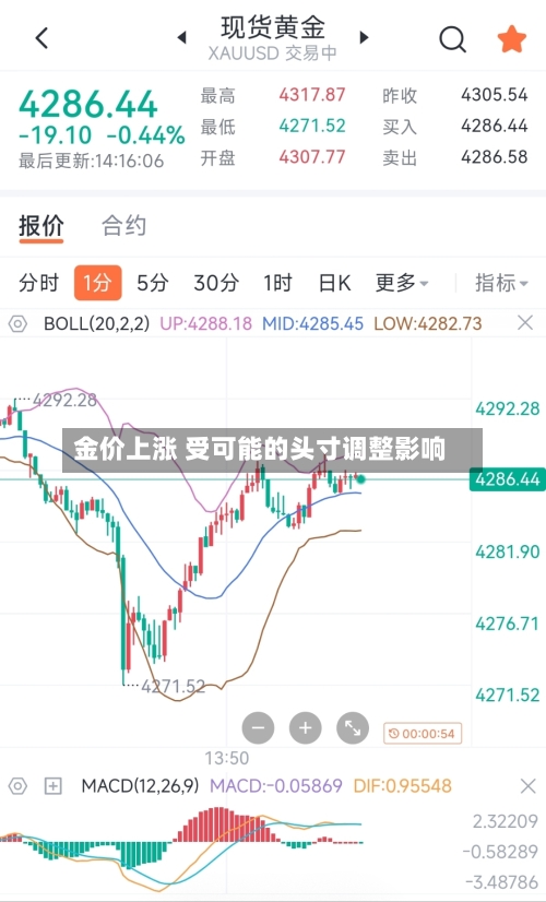 金价上涨 受可能的头寸调整影响-第1张图片