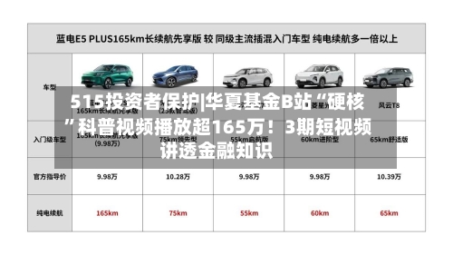 515投资者保护|华夏基金B站“硬核”科普视频播放超165万！3期短视频讲透金融知识-第2张图片