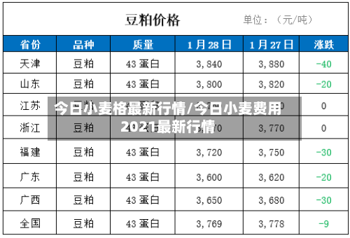 今日小麦格最新行情/今日小麦费用2021最新行情-第1张图片