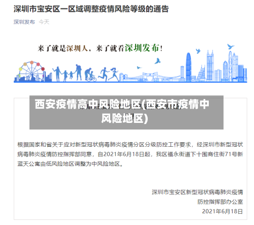 西安疫情高中风险地区(西安市疫情中风险地区)-第1张图片